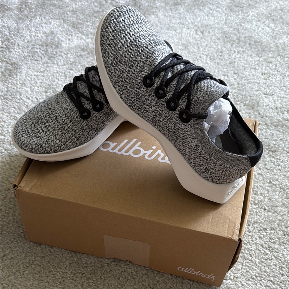 Allbirds Women’s Tree Dasher 2 - Blizzards/Natural Black (Blizzard sole)